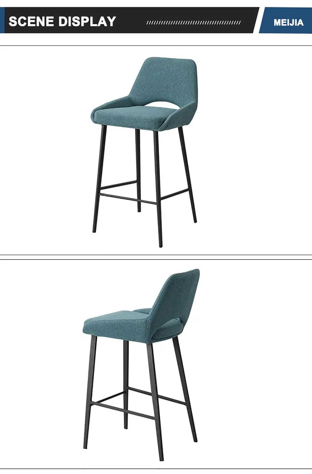 Casino Stool Stools for Casino Leisure Commercial Furniture Metal Bar Chair with Backrest Tall Bar Chairs for Bars