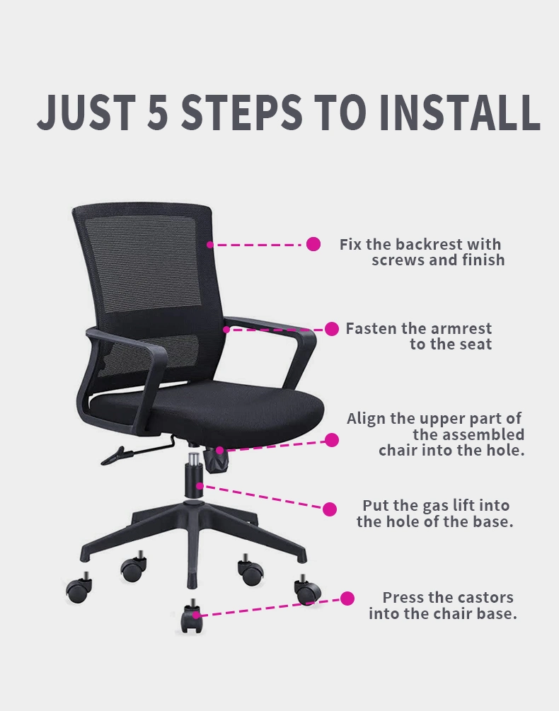 Conference Mesh Desk Computer Chair Study Staff Visitor Training Swivel Home Office Chairs